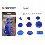 Набор адаптеров пластиковых для беспокрасочного удаления вмятин 9 предметов,в блистере Forsage F-915
