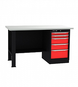 На сайте Трейдимпорт можно недорого купить Верстак промышленный однотумбовый ATLAS CT1500Z-L-B221. 